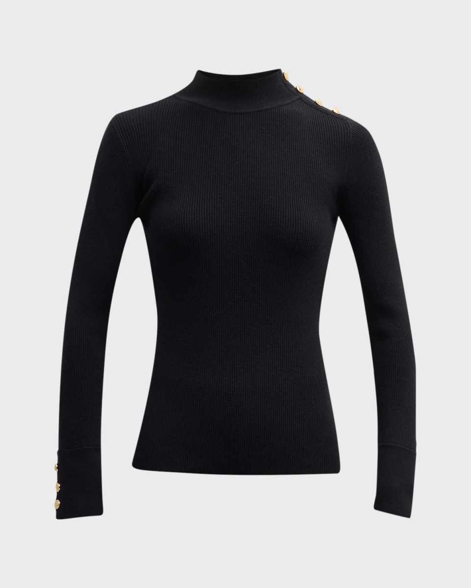 The Naya Ribbed Mock-Neck Sweat