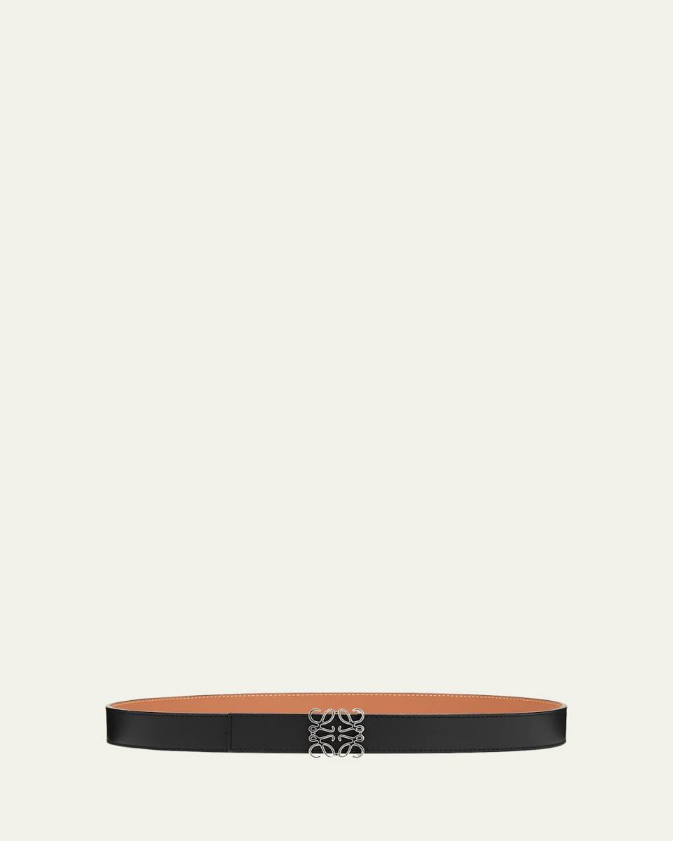 Reversible Anagram Leather Belt