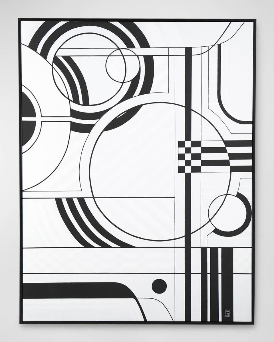 "Punctual Rhythm II" Framed Giclee by Ingrid Horner