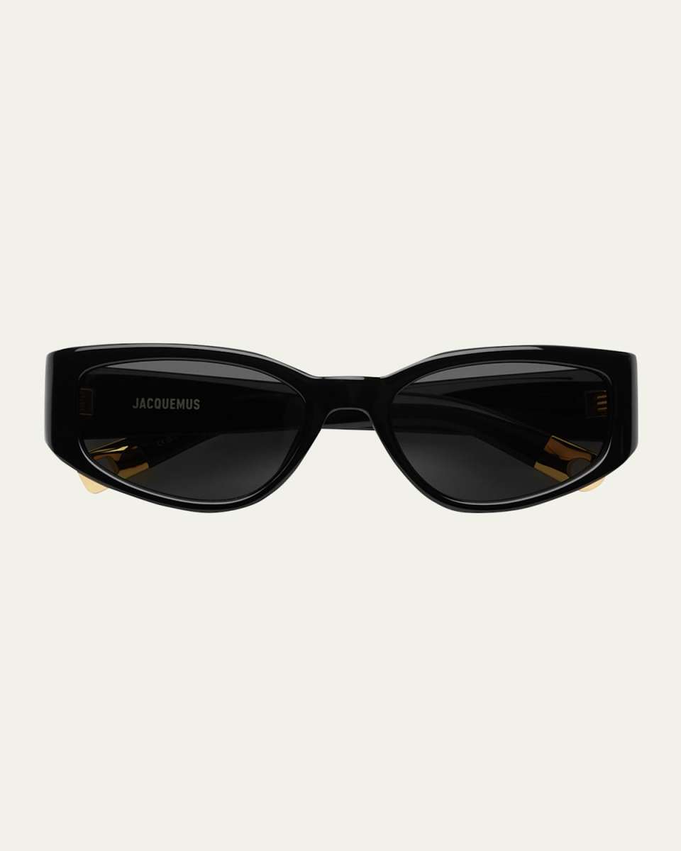 Les Lunettes Gala Acetate Oval Sunglasses