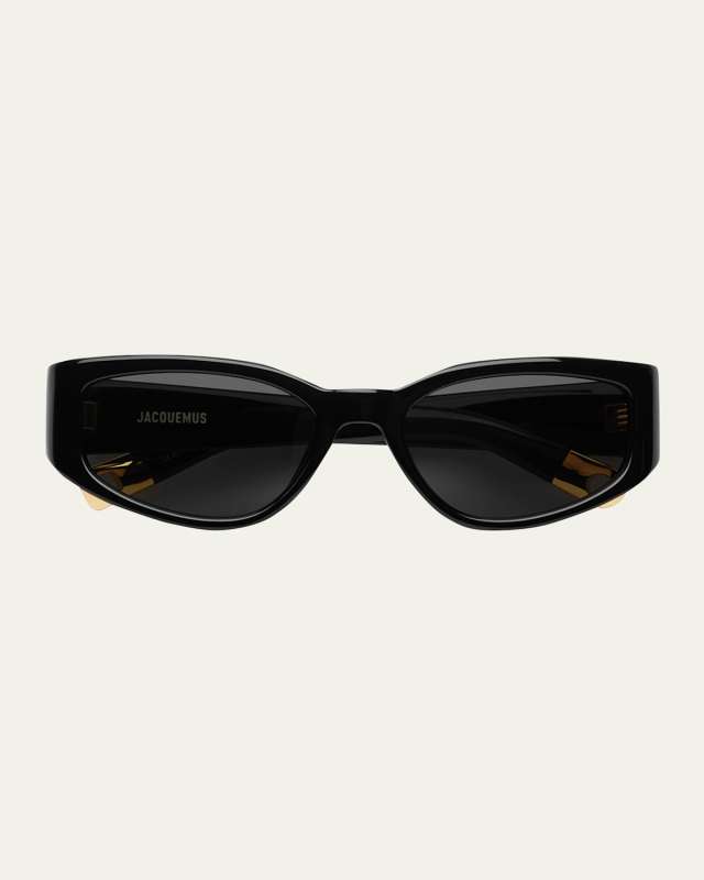 Les Lunettes Gala Acetate Oval Sunglasses