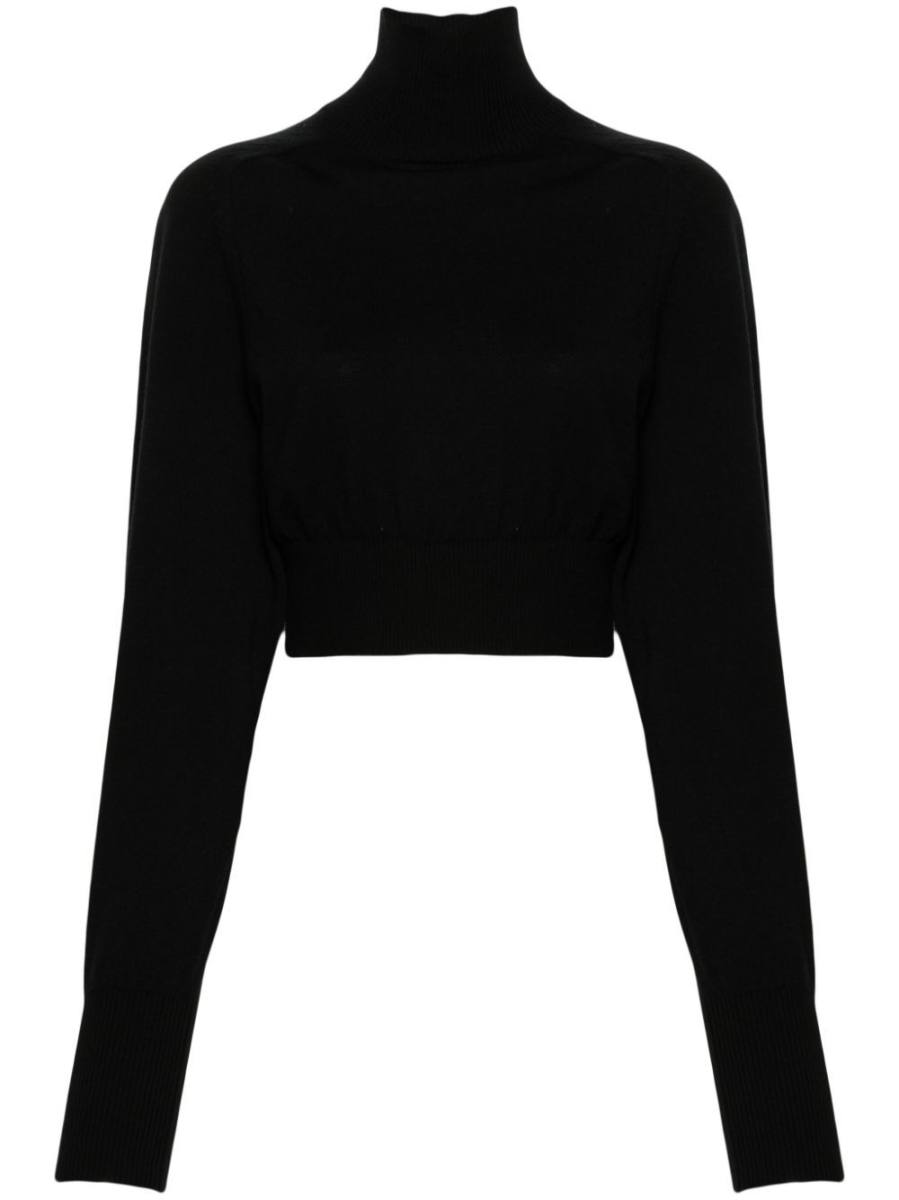 roll-neck wool jumper