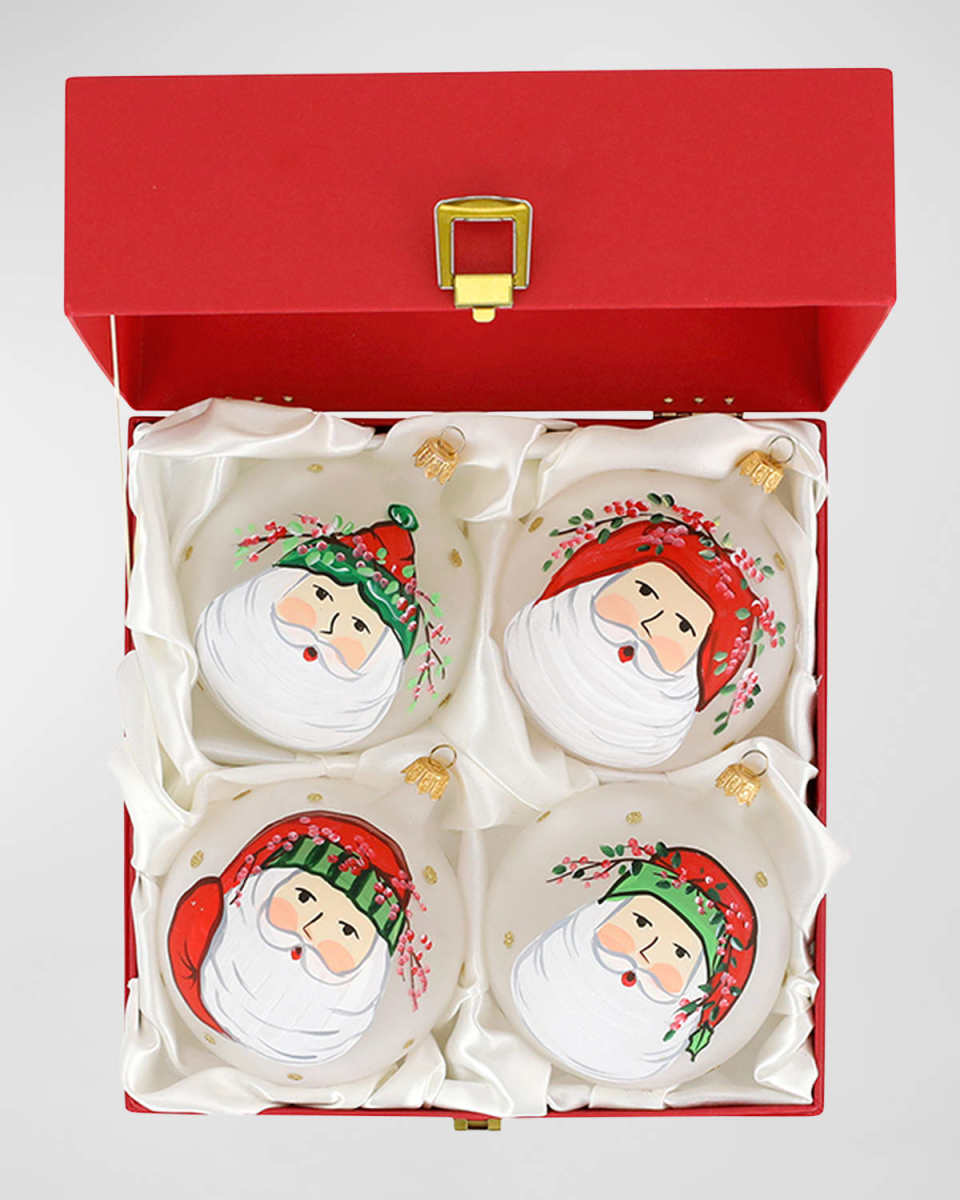 Old St. Nick Assorted Christmas Ornaments, Set of 4