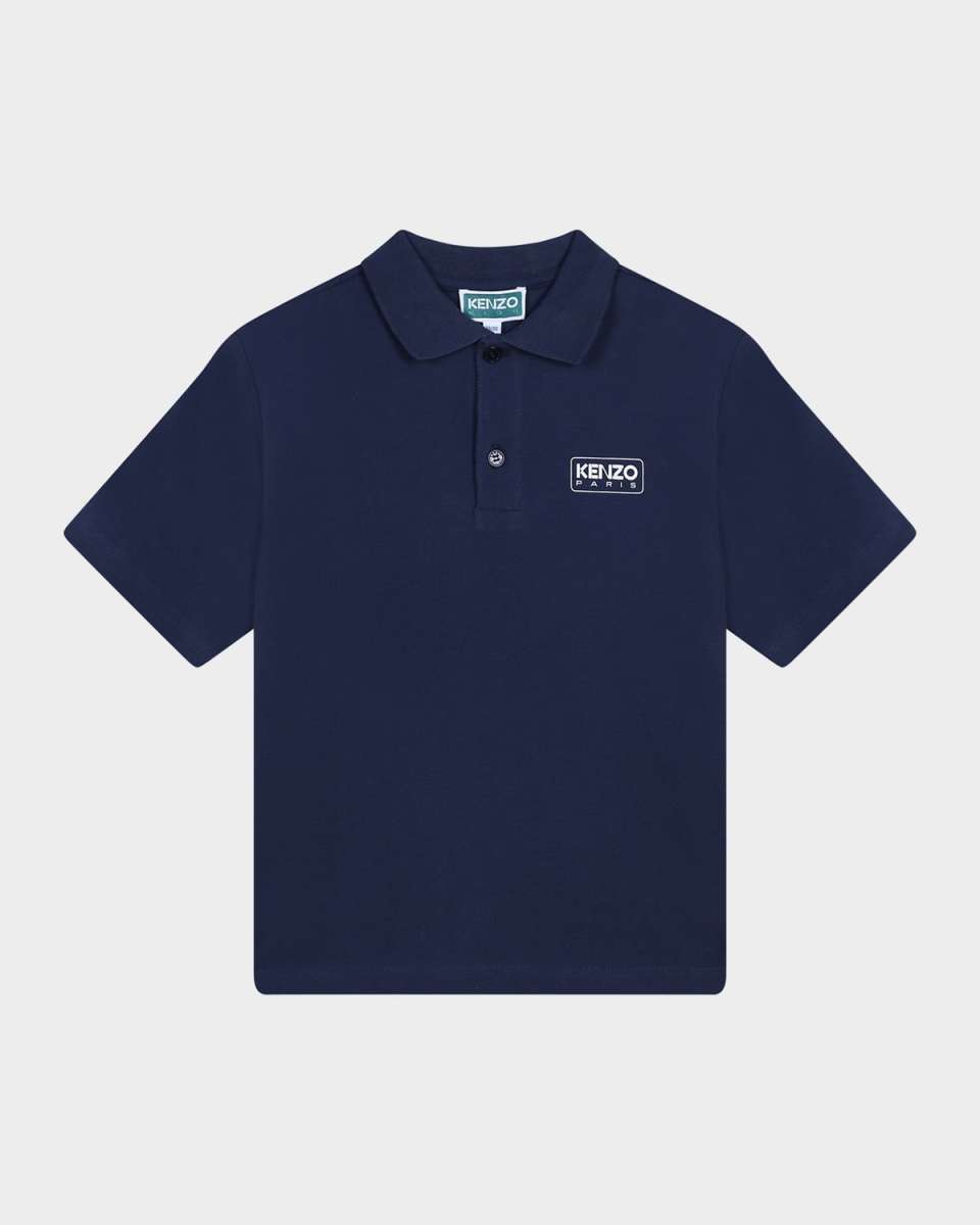 Boy's Logo Embroidered Polo Shirt, Size 4-10