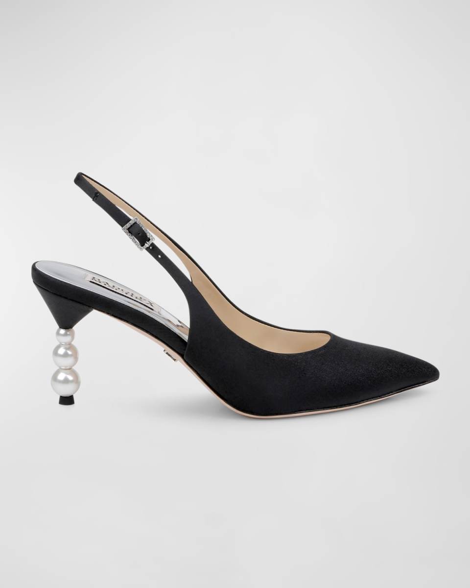 Beatrix Silk Slingback Pumps