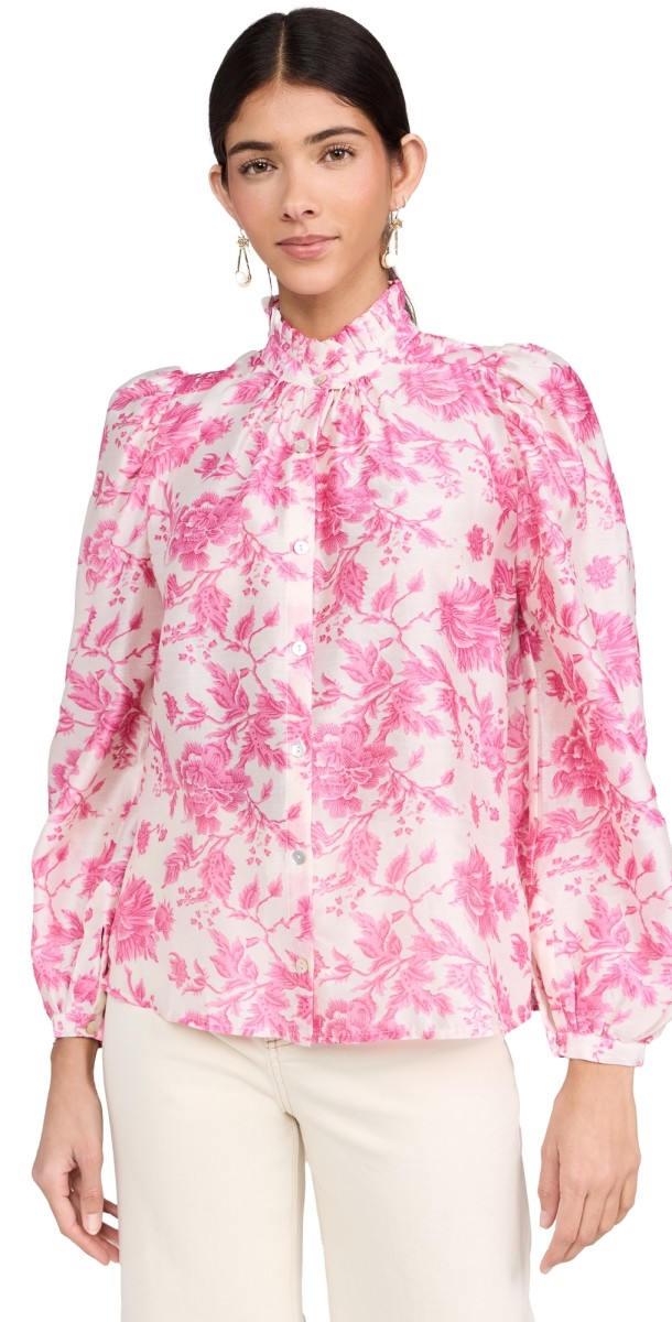 Alix of Bohemia Annabel Baroque Beam Shirt Pink