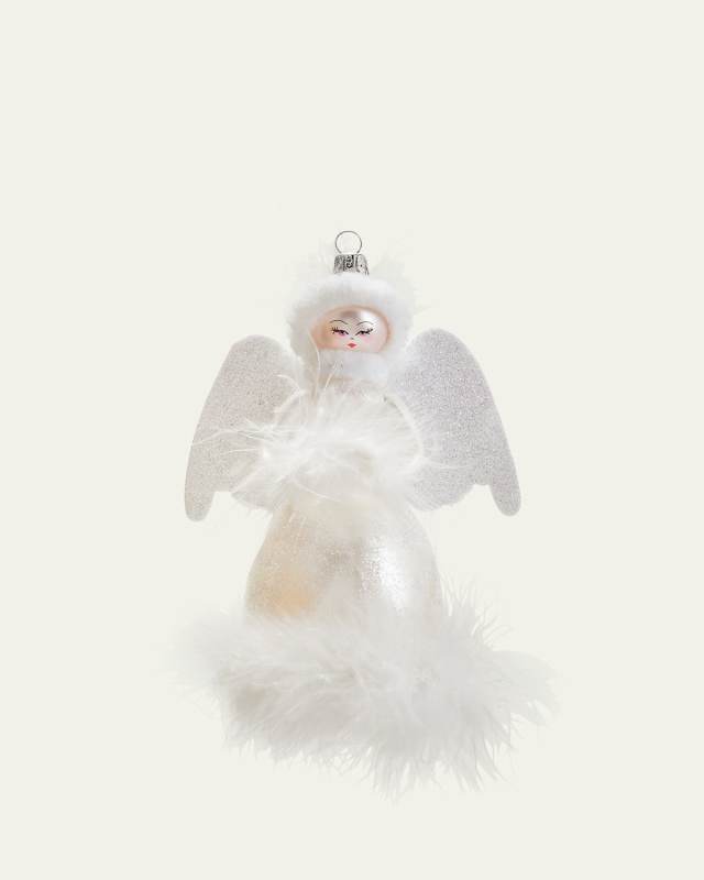 White Angel Christmas Ornament