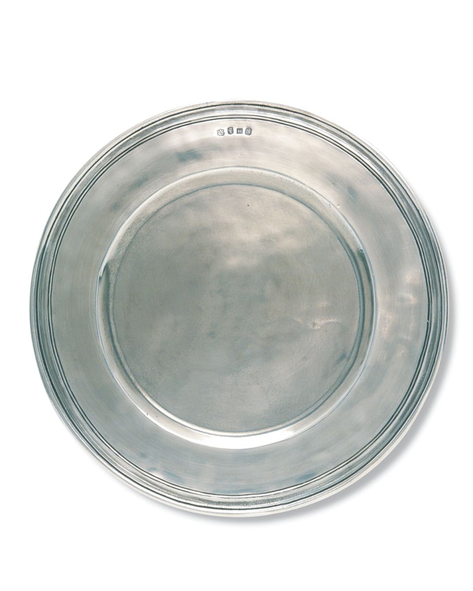 Scribed Rim Large Charger Plate