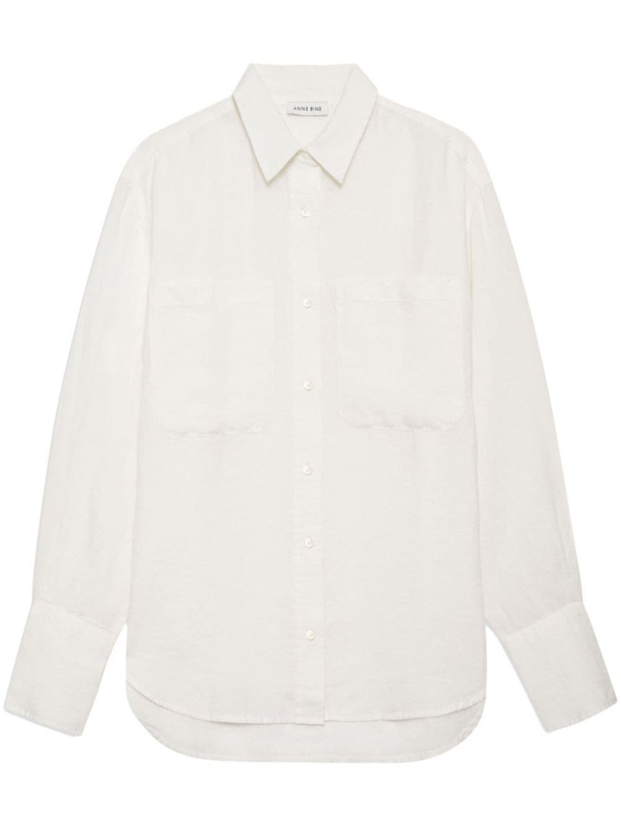long-sleeve linen shirt