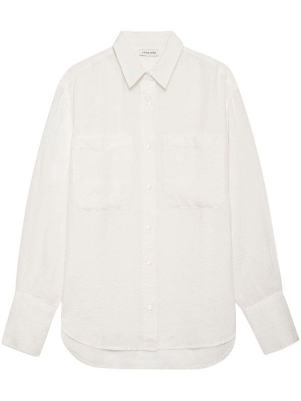long-sleeve linen shirt