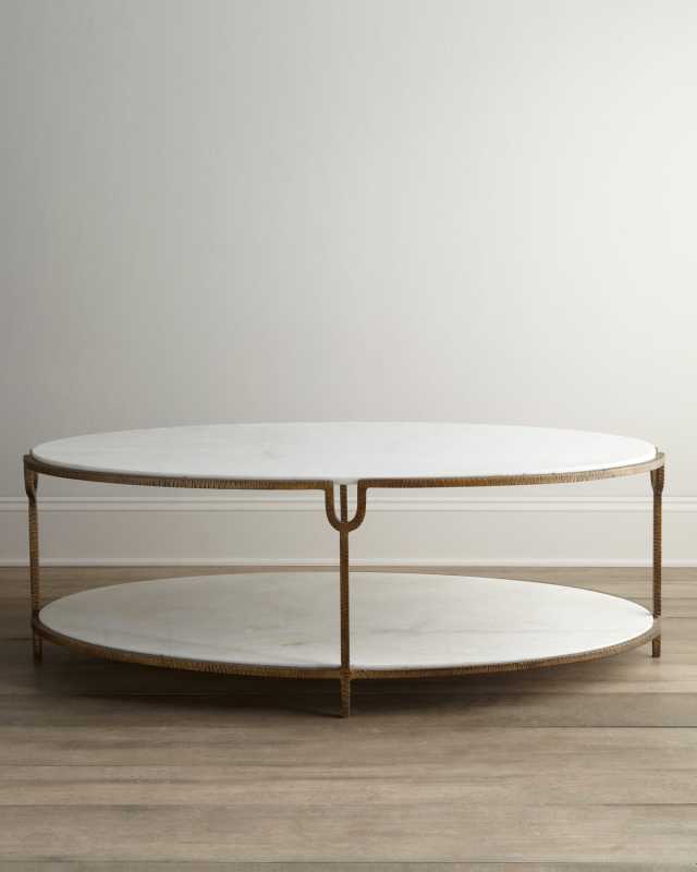 Olivia Marble-Top Coffee Table