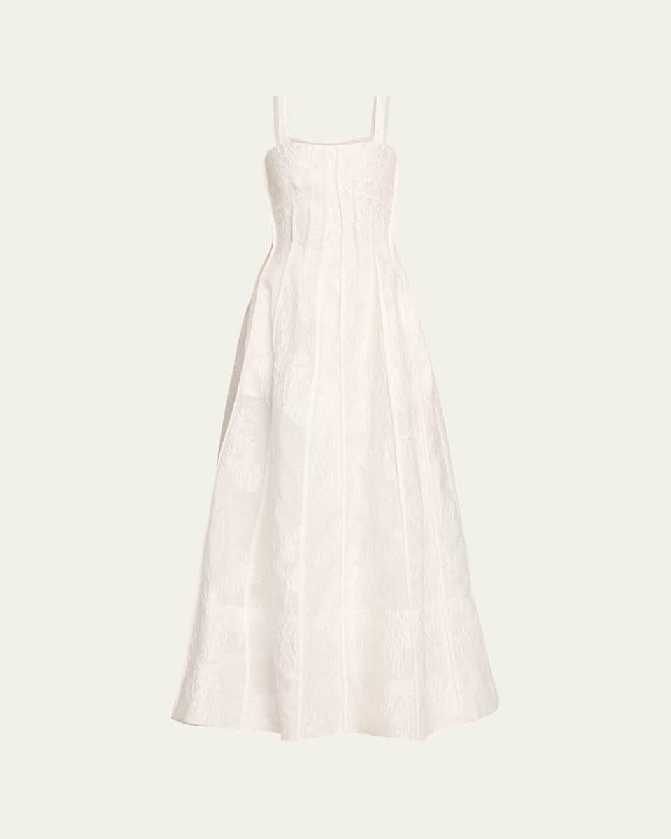 Mayra Sleeveless Bustier Midi Dress