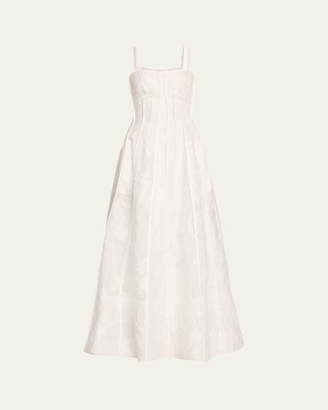 Mayra Sleeveless Bustier Midi Dress
