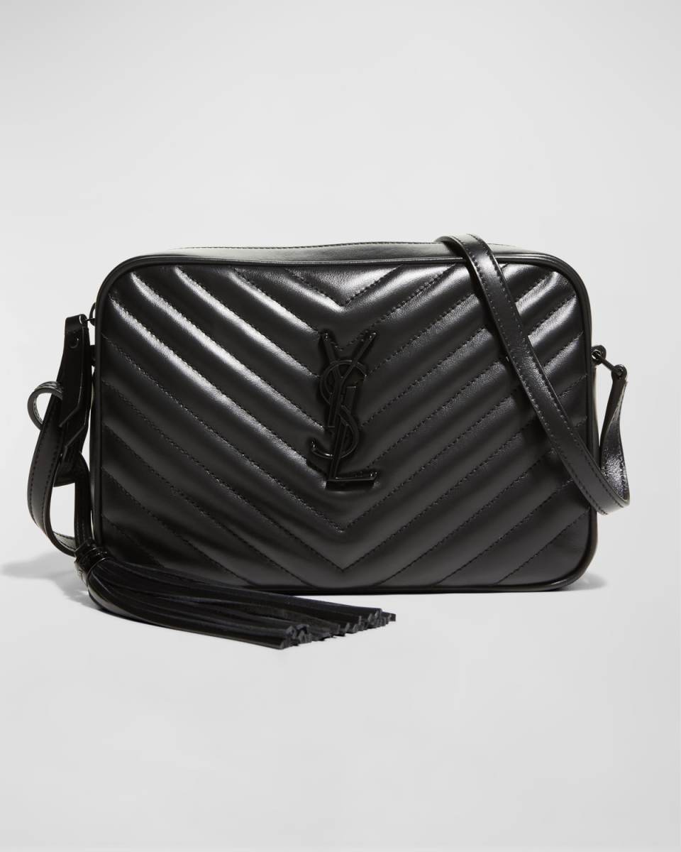 Lou Medium Monogram YSL Calf Crossbody Bag