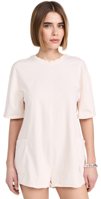 FP Movement Hot Shot Tee Romper Bleached Clay