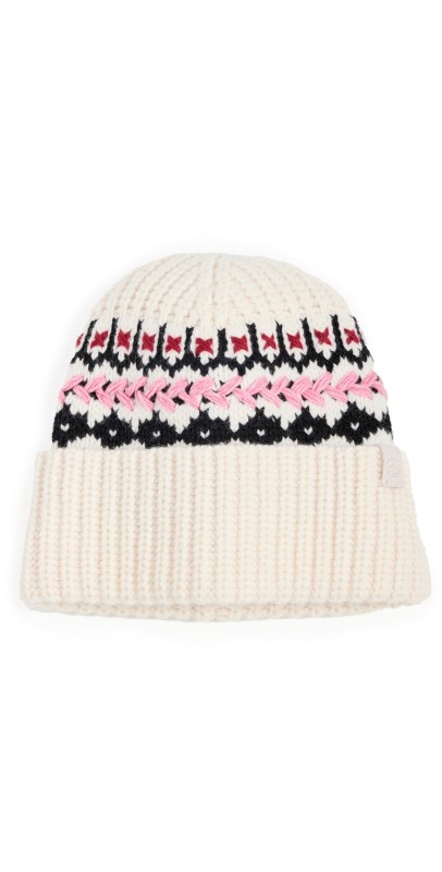 rag & bone Leigh Fair Isle Beanie Ivory