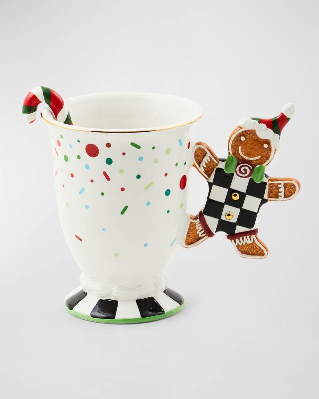 Bake Shop Gingerbread Handle Mug with Spoon