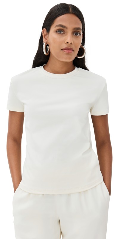Lioness Essential Crew Neck Loose Tee Porcelain