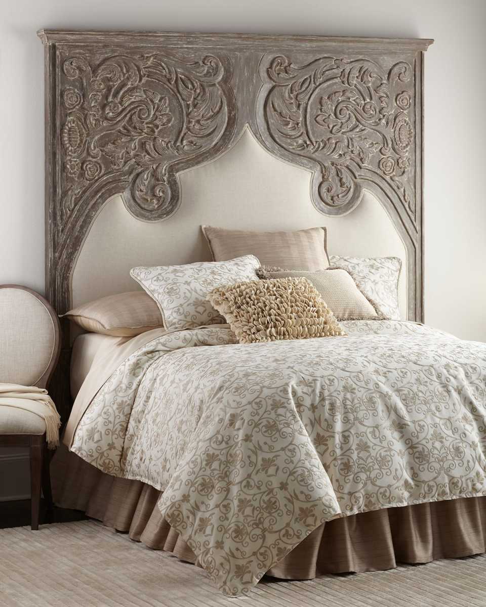 Erlinda Carved King Headboard