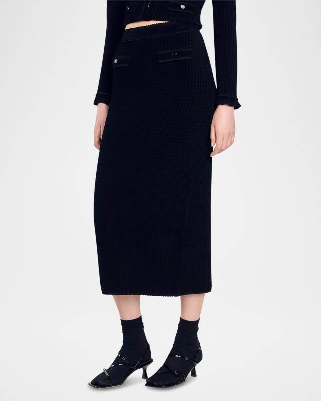 Leandra Pencil Midi Skirt