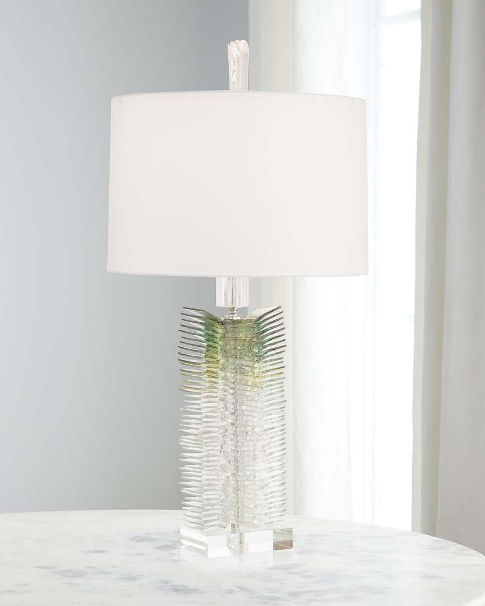 Hand-Cut Glass 31" Table Lamp