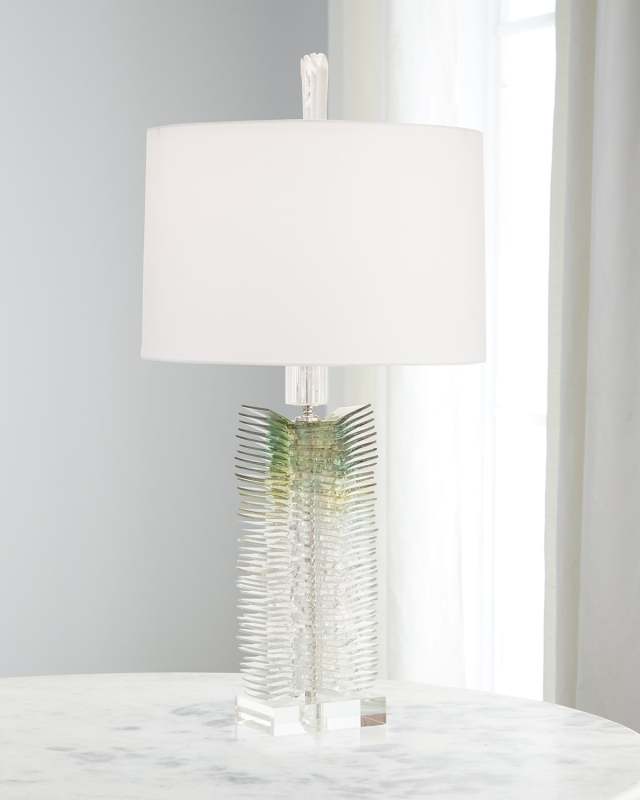 Hand-Cut Glass 31" Table Lamp