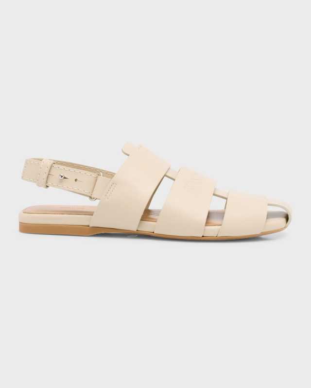 Calfskin Slingback Fisherman Sandals
