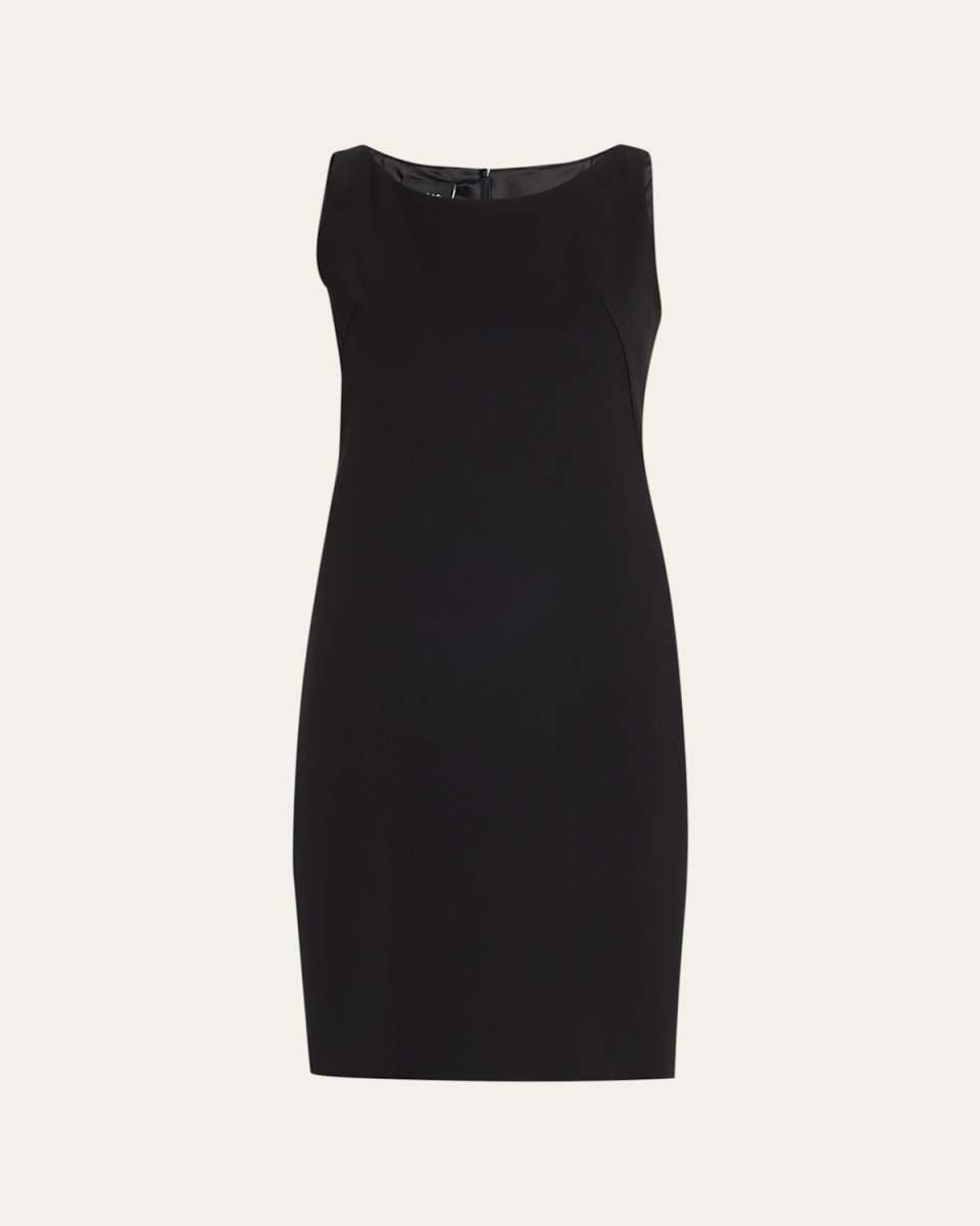 Silk Crepe Shift Dress