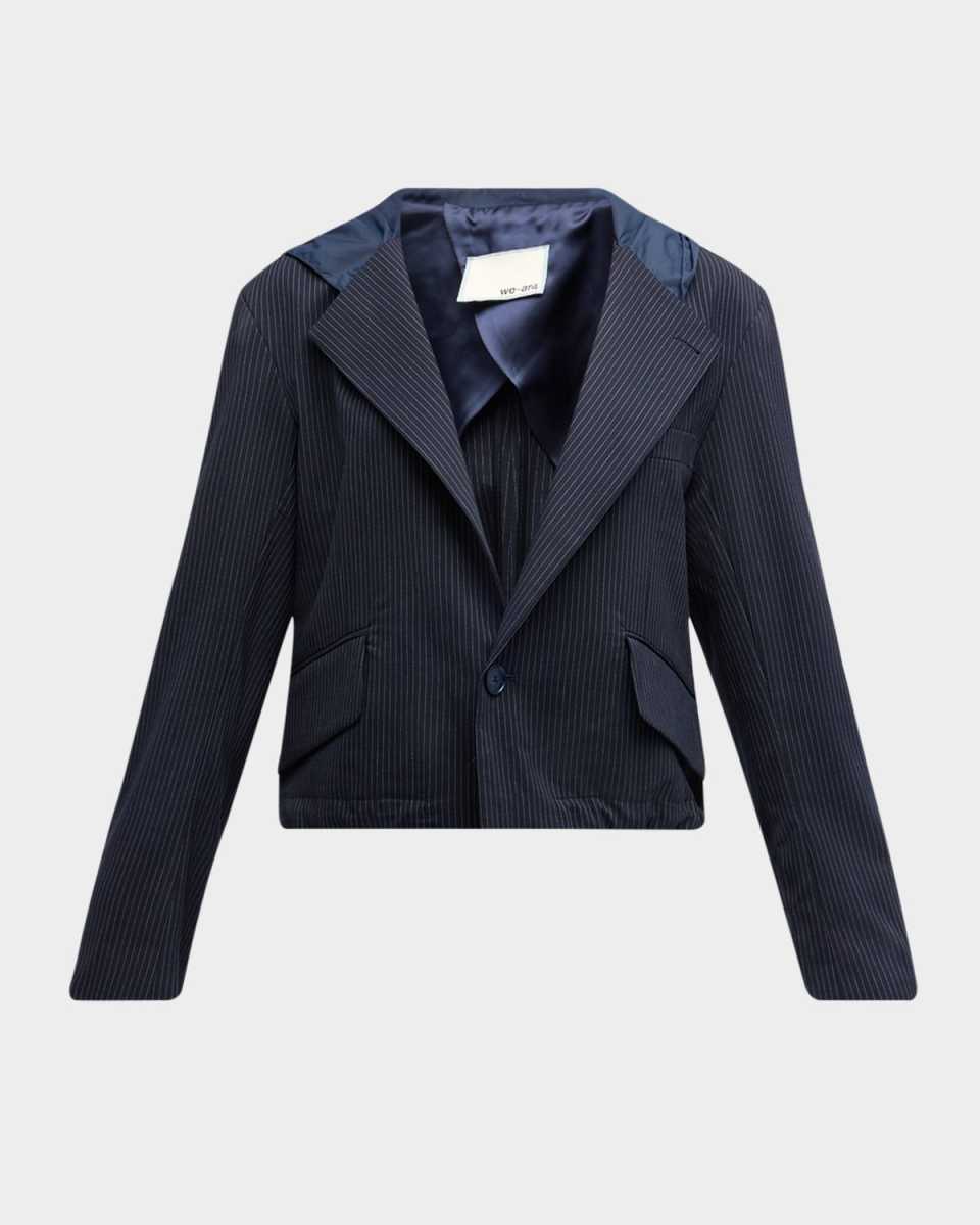 The Cropped Hooded Blazer