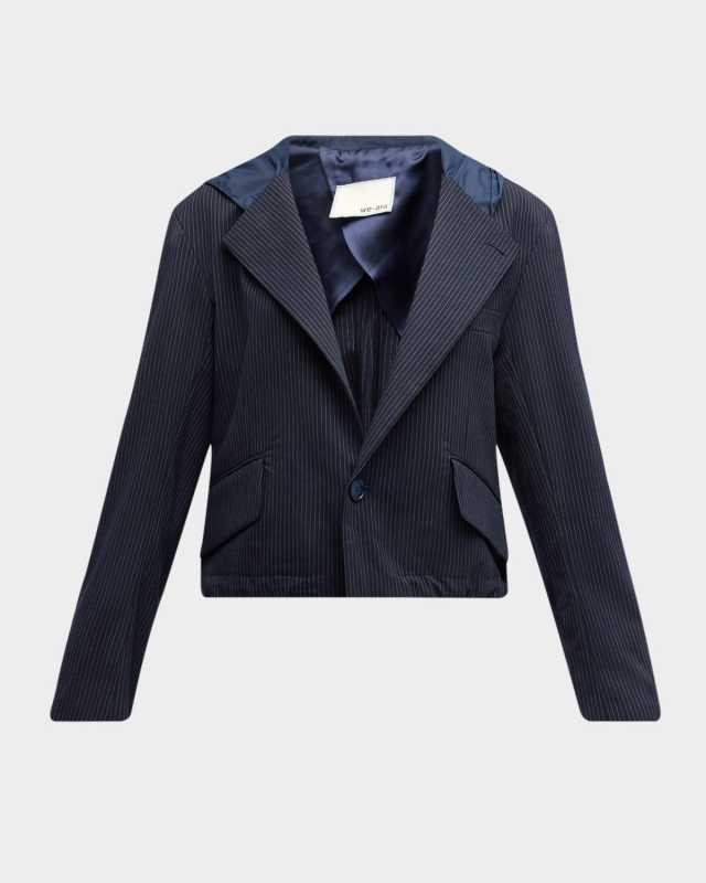 The Cropped Hooded Blazer