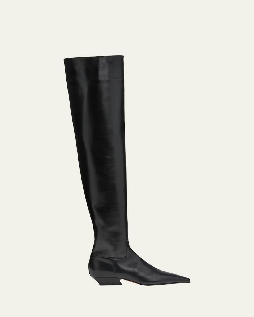 Marfa Calfskin Over-The-Knee Boots