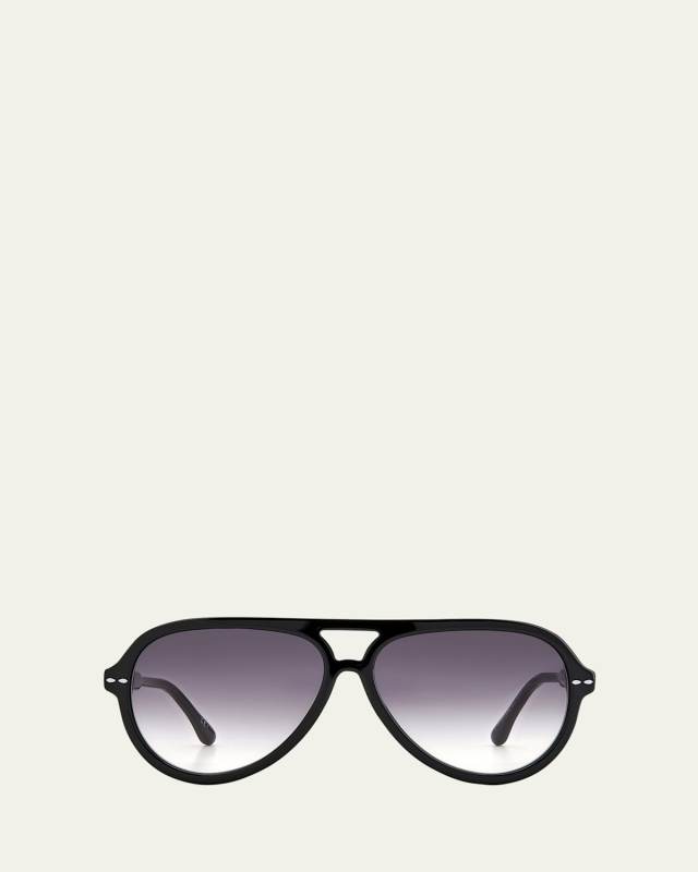 Acetate Aviator Sunglasses