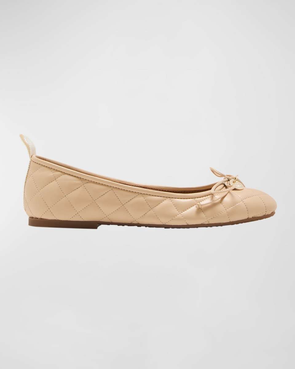 Jodie Quilted Bow Ballerina Flats