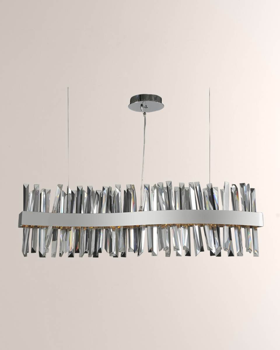 Glacier 42" LED Wave Island Light
