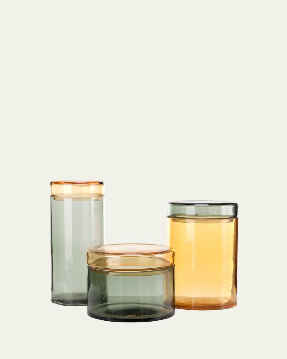 Multi Mix Caps & Jars, Set of 3