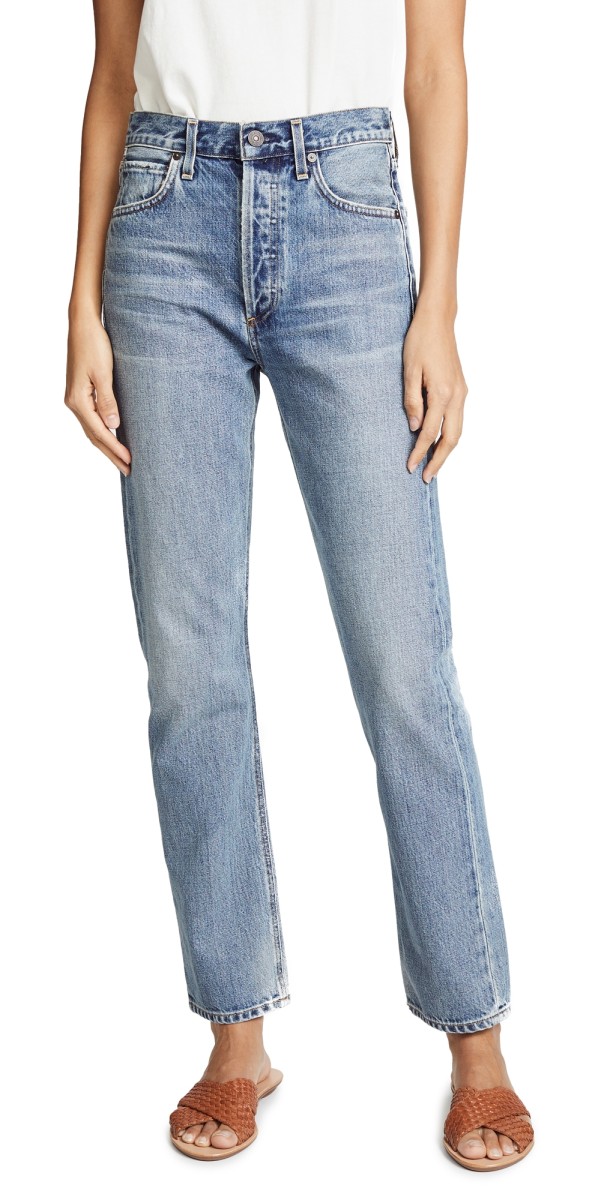 Citizens of Humanity Charlotte High Rise Straight Jeans Wynwood