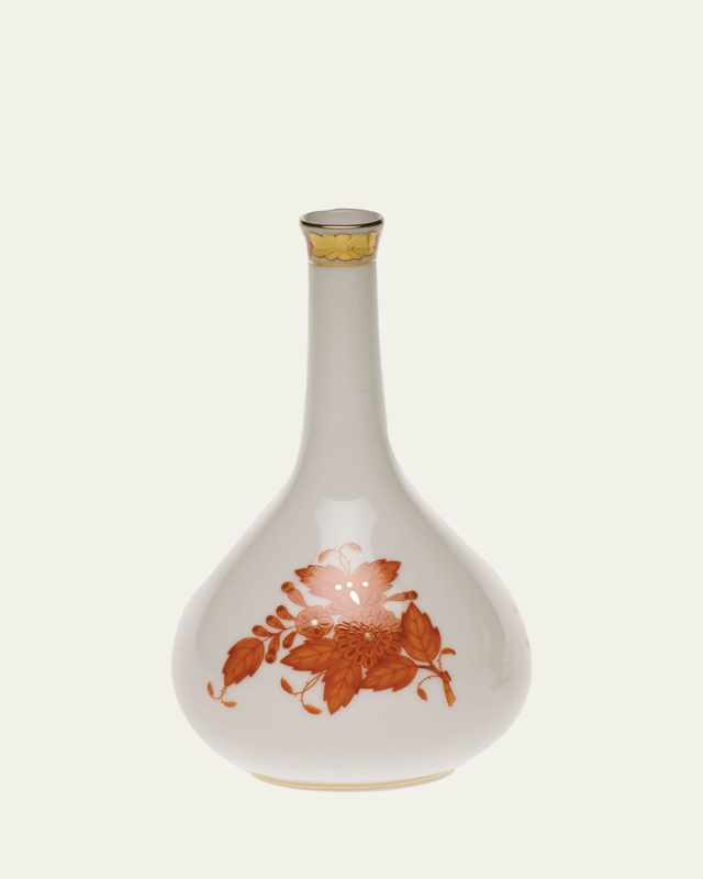 Chinese Bouquet Rust Medium Bud Vase