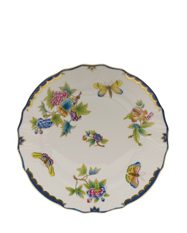 Queen Victoria Blue Dinner Plate