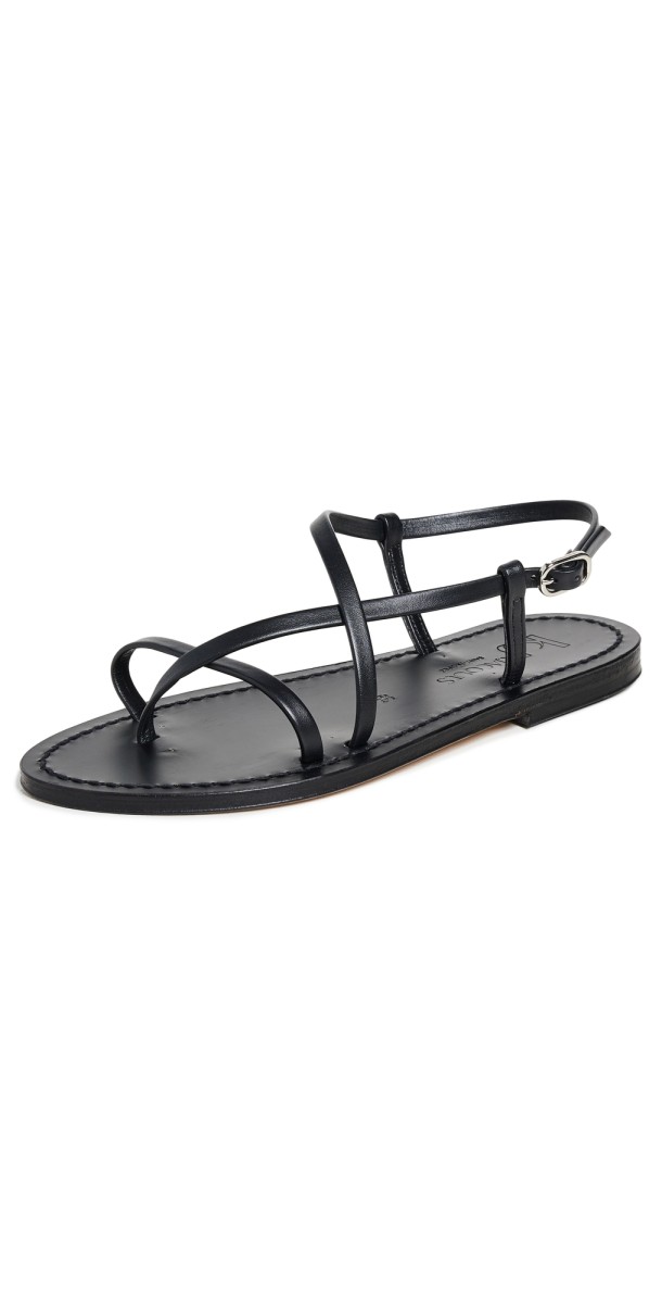 K. Jacques Muse BG Ebene Sandals Odeon Noir