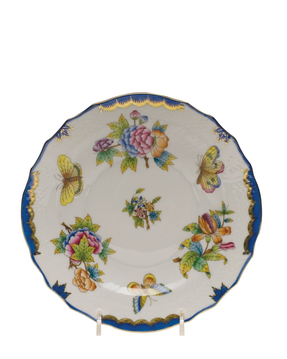 Queen Victoria Blue Salad Plate