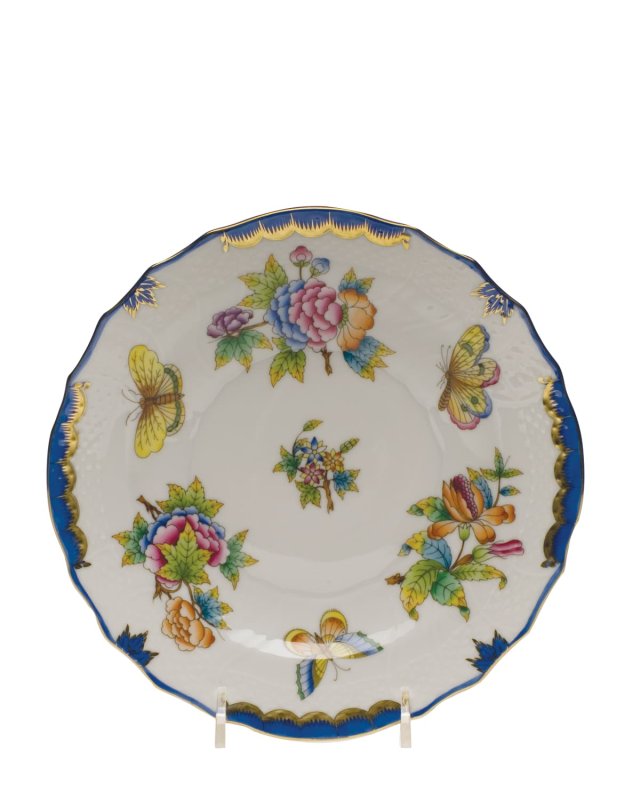 Queen Victoria Blue Salad Plate