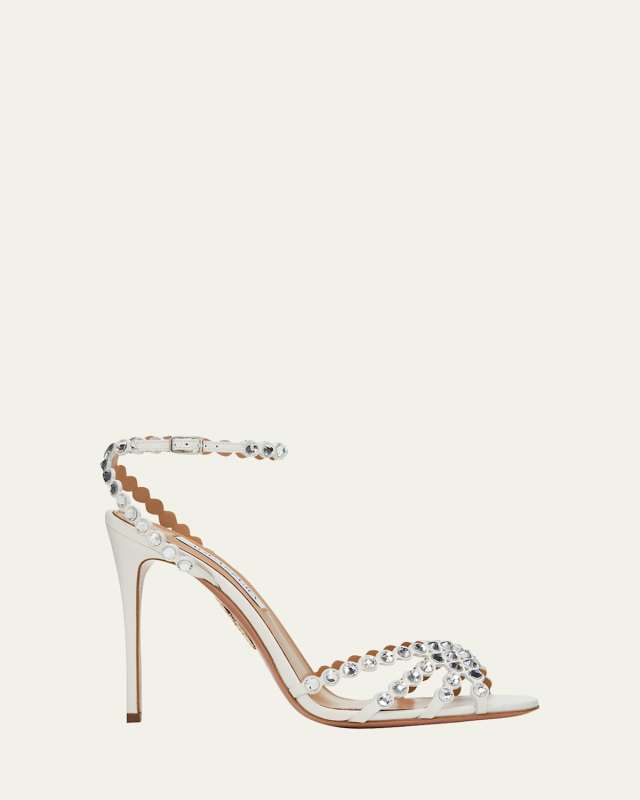 Tequila Crystal Ankle-Strap Cocktail Sandals