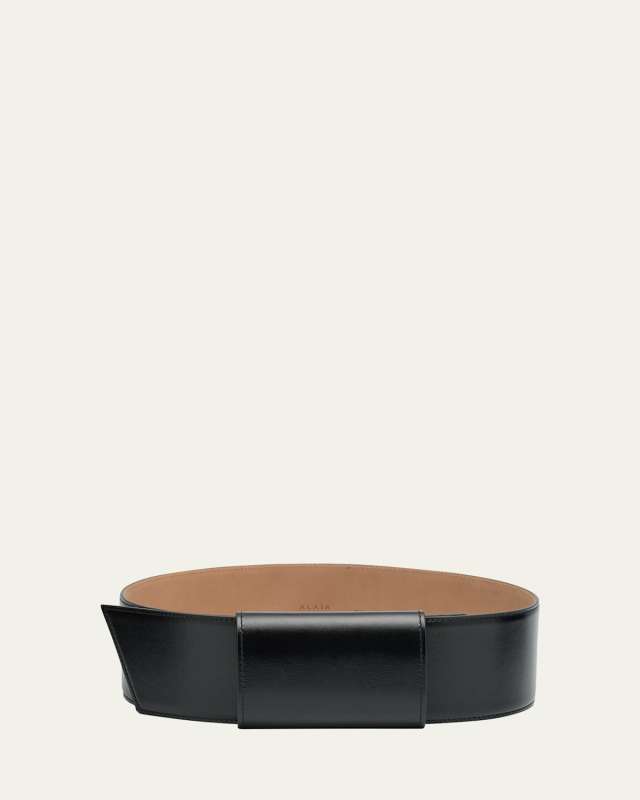 Wide Knot Leather Belt
