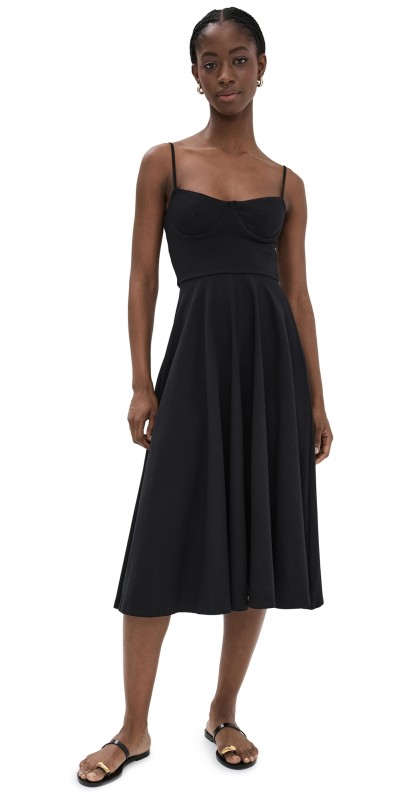 Reformation Serene Knit Dress Black