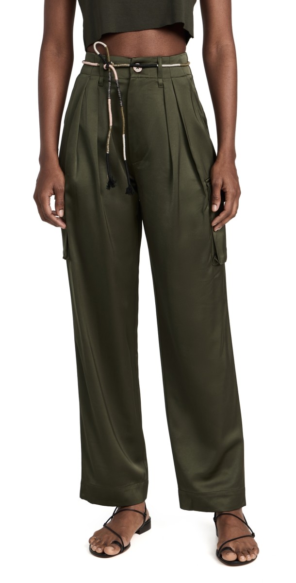 Scotch & Soda Faye Utility Pants Military
