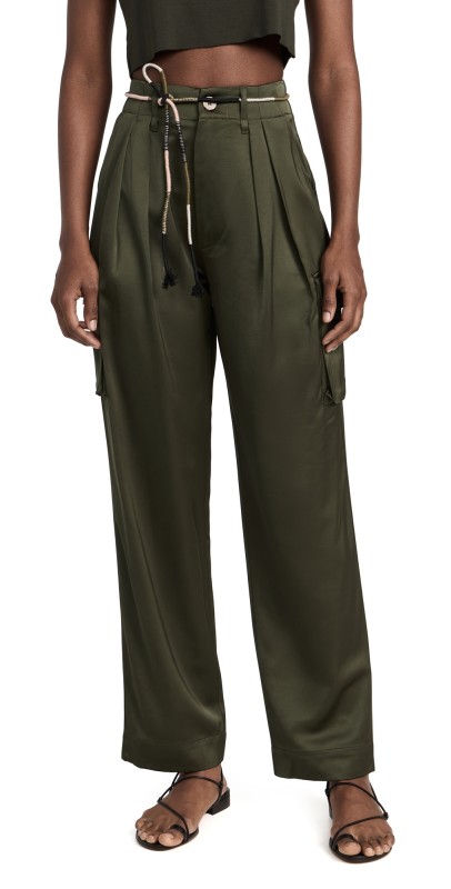 Scotch & Soda Faye Utility Pants Military
