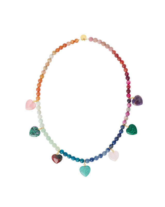 Rainbow Heart Necklace