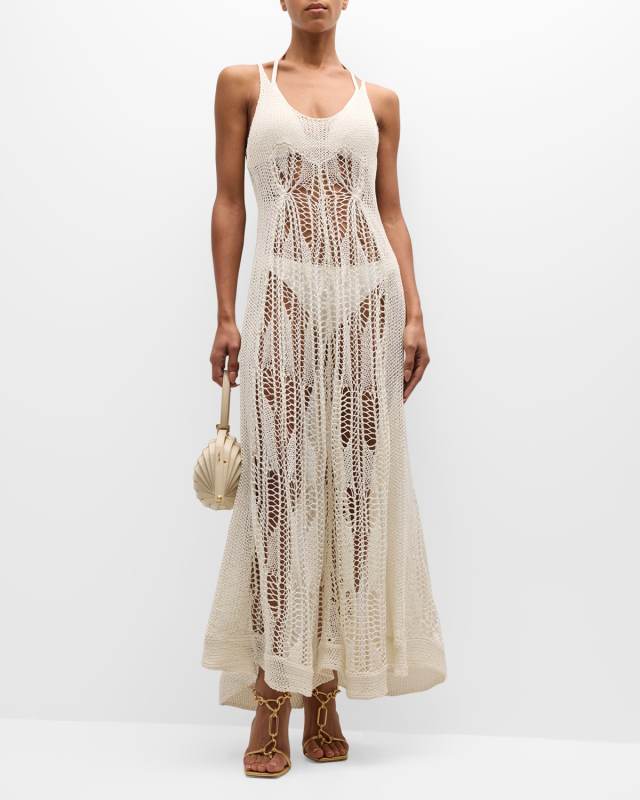 Vickie Crochet Sun Dress Coverup