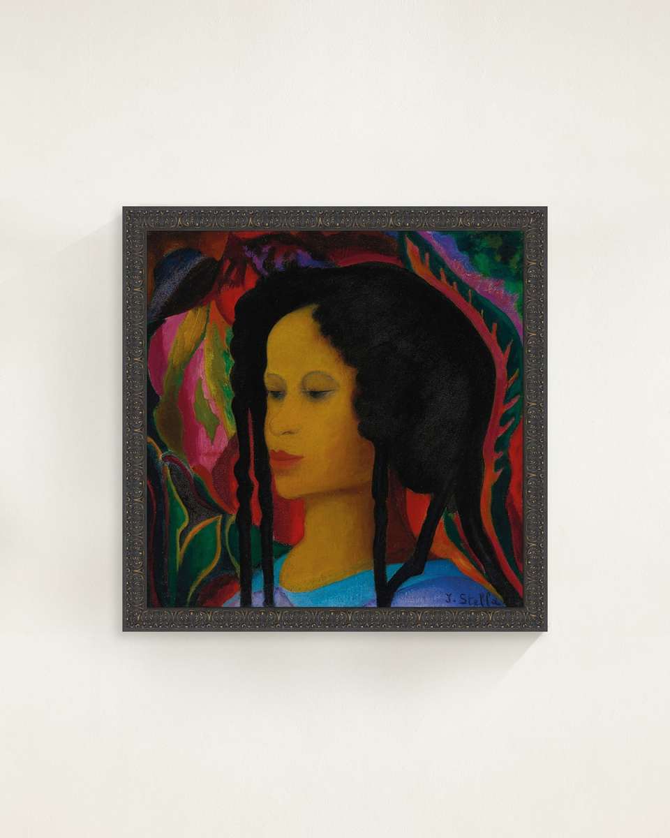 "Barbados" Framed Giclee by Joseph Stella, 30" Square