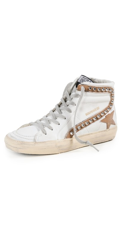 Golden Goose Slide Classic Leather Sneakers White/Brown